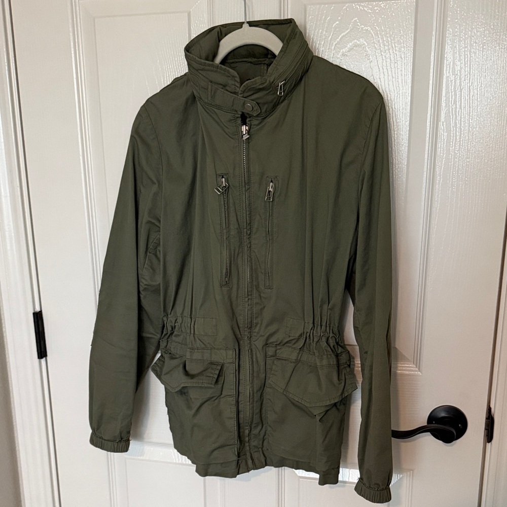 Gap Olive Green Zip-Up Utility Jacket